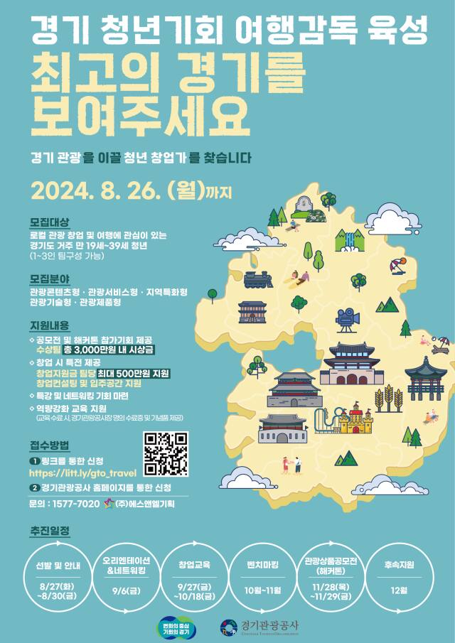 경기관광공사의 ‘경기 청년기회 여행감독 육성’ 프로그램 포스터. 경기관광공사 제공