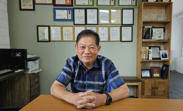 조광석 수원중사모 회장. 오민주 기자