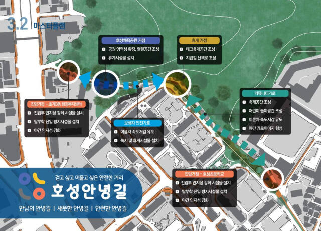 호성안녕길 조감도. 안양시 제공