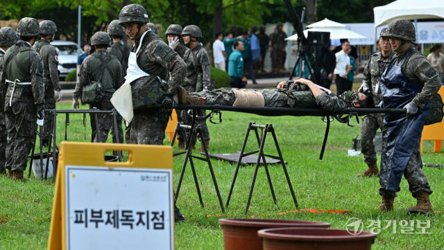 을지연습, 화생방 풍선 테러 상황 합동대응훈련 [포토뉴스]