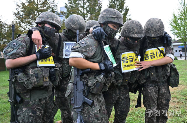 을지연습, 화생방 풍선 테러 상황 합동대응훈련 [포토뉴스]