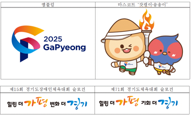 가평군 道종합체육대회 공식 엠블럼·마스코트·슬로건 확정했다