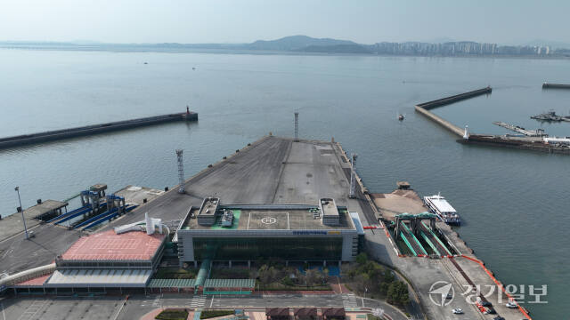 인천항 제주행 연안여객터미널 전경. 우측이 인천~제주 여객항로를 운항한 연안2부두 선석. 경기일보 DB