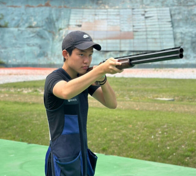 사격 트랩의 유망주 정호영.선수 부모 제공