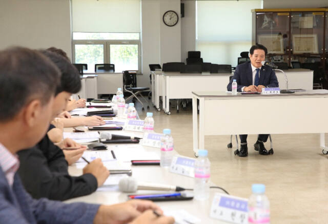 4차산업혁명 촉진 종합계획 수립 연구용역 중간보고회. 안양시 제공
