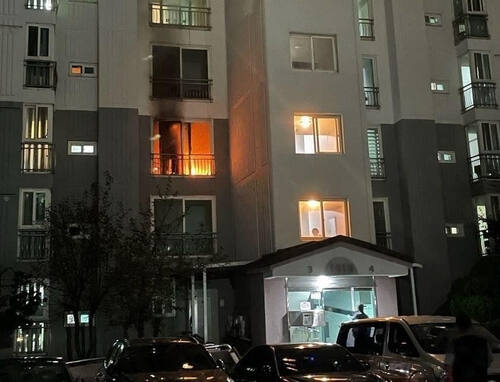 화성 동탄신도시 능동 아파트 화재현장. 경기도 소방재난본부 제공