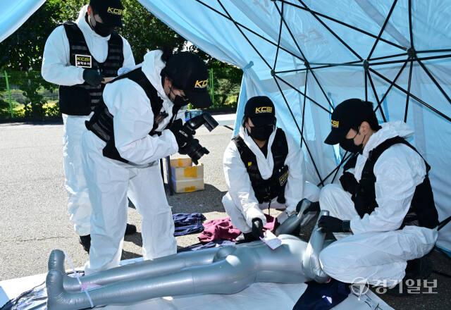 경기남부경찰청, 재난 희생자 신원확인 훈련 [포토뉴스]