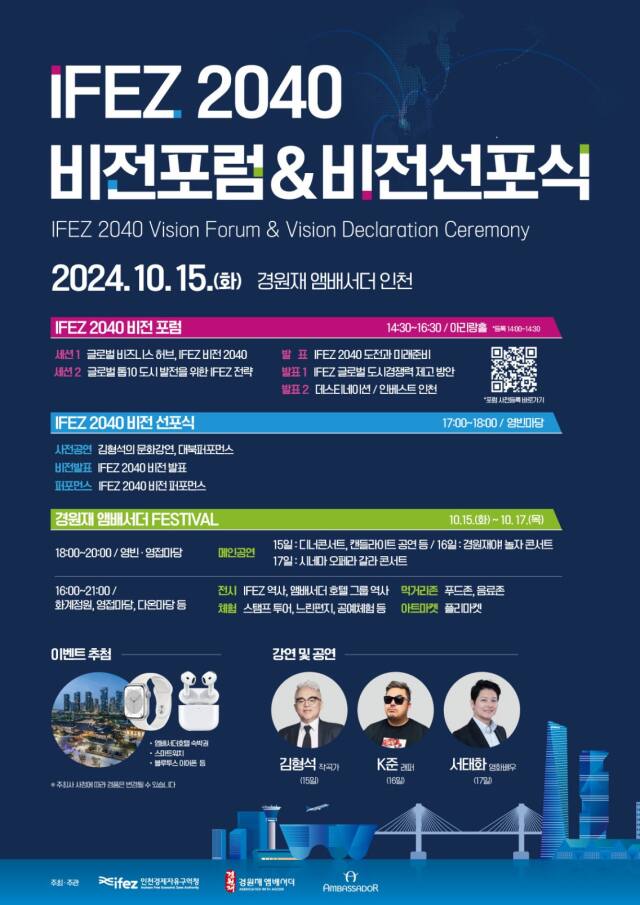 IFEZ 개청 21주년 기념행사 포스터. 인천경제청 제공