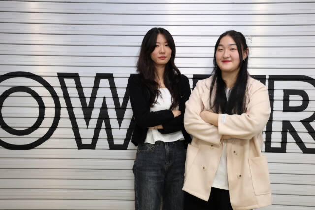 (왼쪽부터)김윤빈, 이상아 부천대 영상게임콘텐츠학과 학생. 안형철기자