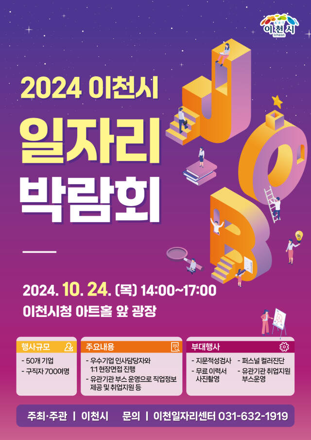 이천시 일자리박람회 포스터. 이천시 제공
