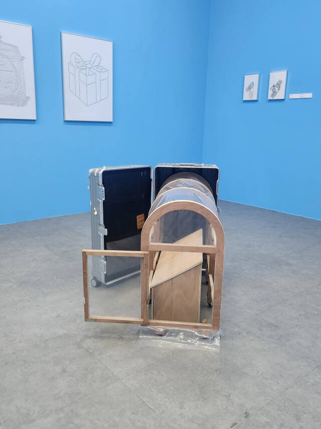 김월식 作 ‘비닐하우스는 가방이 아니다’. 김보람기자