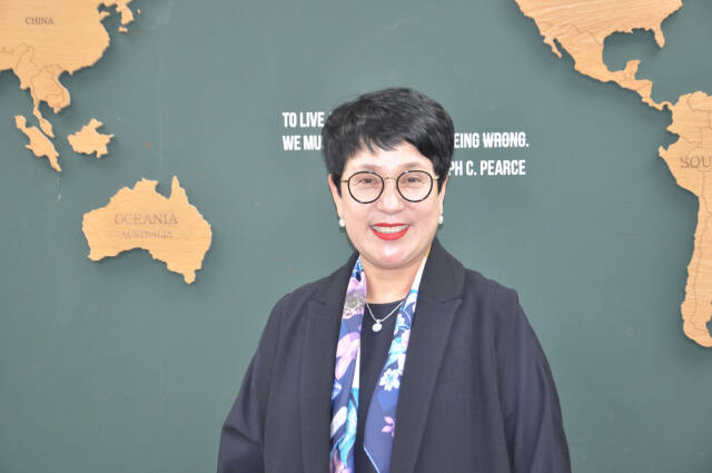 김혜진 1388청소년지원단장이 경기일보와 인터뷰를 진행하고 있다. 양형찬기자