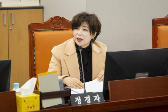경기도의회 국민의힘 정경자 의원(비례) 모습. 도의회 제공