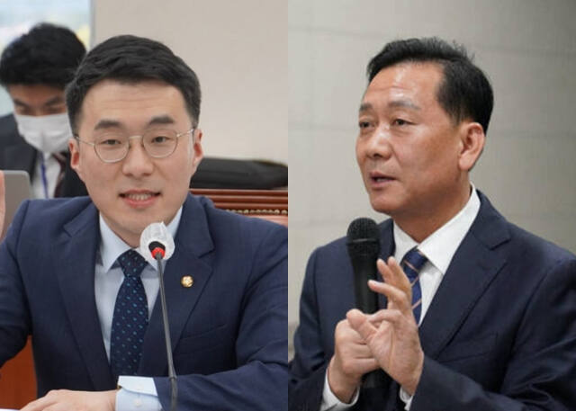 왼쪽부터 더불어민주당 김남국 의원, 이광재 전 국회 사무총장. 김남국, 이광재 페이스북
