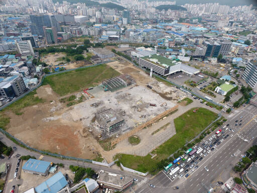 국토교통부 노후공업지역 활성화 시범사업지인 군포시 당정동 일반공업지역내 옛 유한양행부지 전경. 군포시 제공