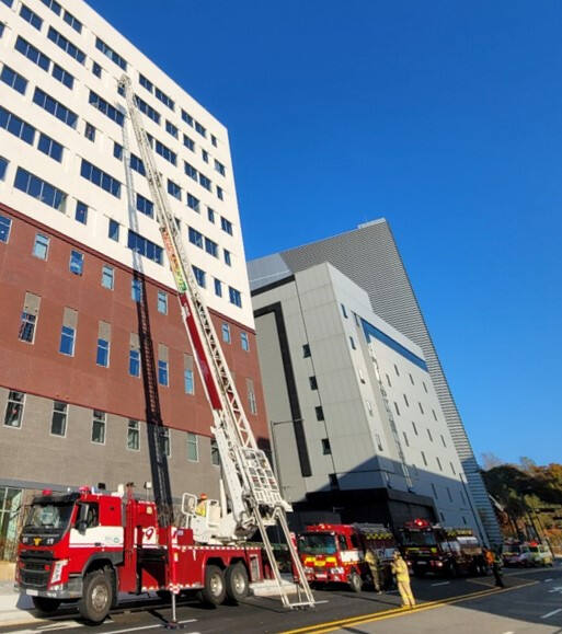 하남소방서는 관내 최대 재활특화 보바스 병원 개원 앞두고 소방안전체계 점검에 소방력을 집중하고 있다. 하남소방서 제공