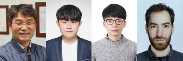 (왼쪽부터) 윤환수 교수, 최석완 석박통합과정생, 조지훈 연구원, 루이 그라프 연구원