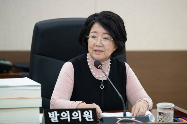 27일 열린 제299회 인천시의회 제2차 정례회의 2025년도 보건복지국 소관 세입·세출예산안 심의에서 문화복지위원회 박판순 시의원(국민의힘·비례)이 닥터헬기 이전 사업에 대해 발언하고 있다. 인천시의회 제공
