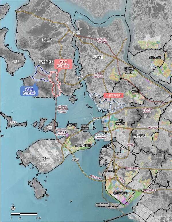 강화남단 경제자유구역 위치도. 인천경제청 제공