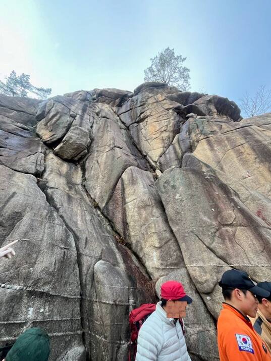 사고가 발생한 삼성산 숨은암장 현장. 경기도소방재난본부 제공