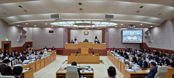 양주시의회 본회의장. 이종현기자