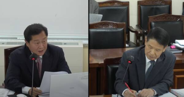 김정중 안양시의원이 지방보조금 특정감사와 관련해 질의하고 있다. 안양시의회 유튜브 캡처