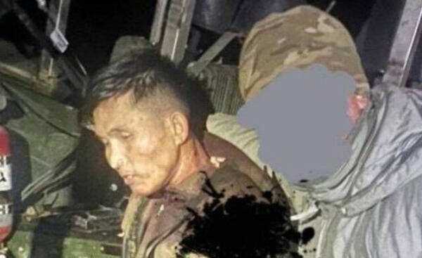 우크라이나 특수부대가 공개한 북한군 추정 포로 사진. 텔레그램 캡처