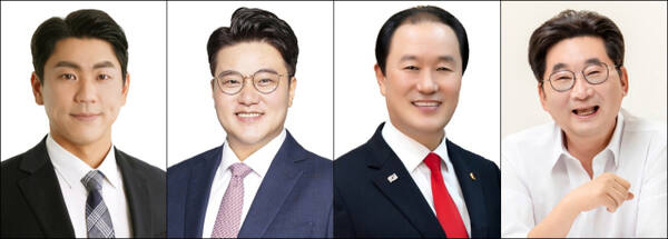 4·2보궐선거 인천시의원(강화군) 출마 예정자. (왼쪽부터)더불어민주당 오현식, 국민의힘 유원종, 윤재상, 전인호 예비후보. 중앙선관위 제공