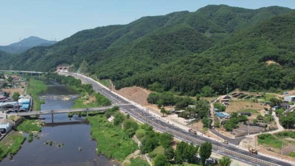 ▲3호 국도 우회도로 개통