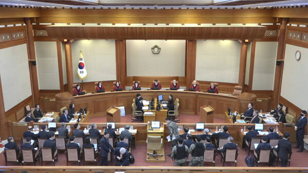 지난 4일 헌법재판소에서 윤석열 대통령 탄핵심판 5차 변론기일이 진행되고 있다. 연합뉴스