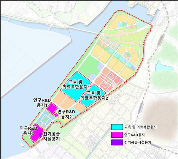 경기경제자유구역 배곧지구 토지이용계획도