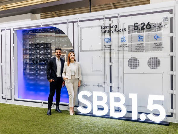 지난해 독일 뮌헨에서 열린 ‘인터배터리 유럽 2024’에 전시된 ‘삼성배터리박스(SBB) 1.5’. 삼성SDI