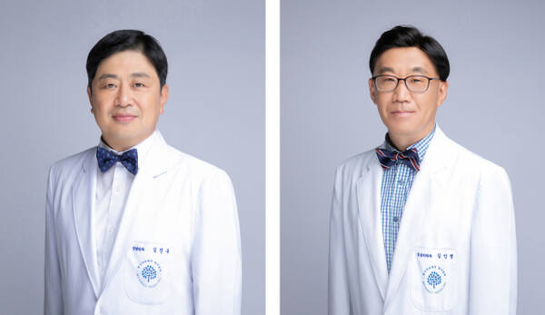 김진구 명지의료원장(좌), 김인병 명지병원장(우)
