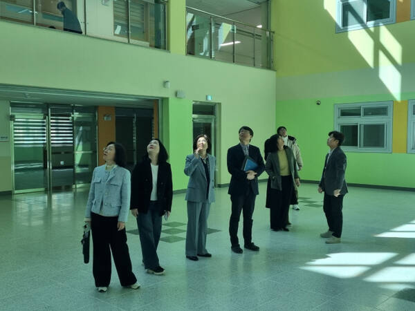 화성오산교육지원청이 6일 화성지역 내 신설학교를 대상으로 현장점검을 실시했다. 화성오산교육지원청 제공