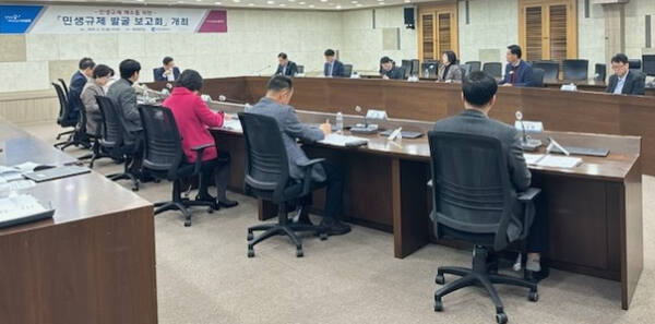 10일 오후 인천시청 영상회의실에서 하병필 시 행정부시장 주재로 ‘민생규제 발굴 보고회’가 열리고 있다. 인천시 제공