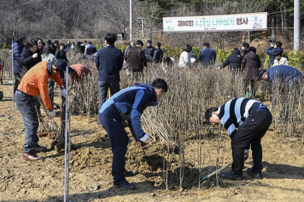 식목일 앞두고 나무 심어서 우리 동네 가꿔요 [포토뉴스]