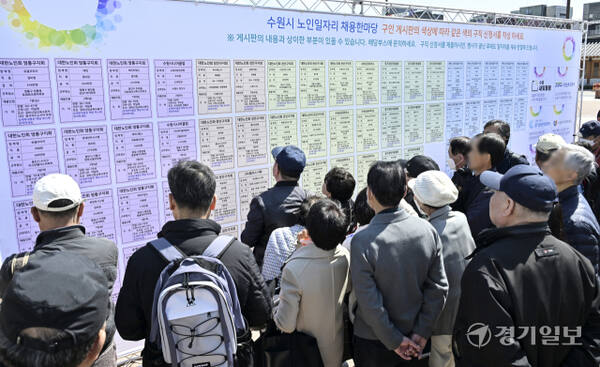 수원시, 고령화 사회를 대비해 노인일자리 채용한마당 [포토뉴스]