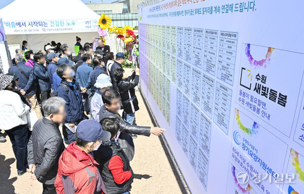 수원시, 고령화 사회를 대비해 노인일자리 채용한마당 [포토뉴스]