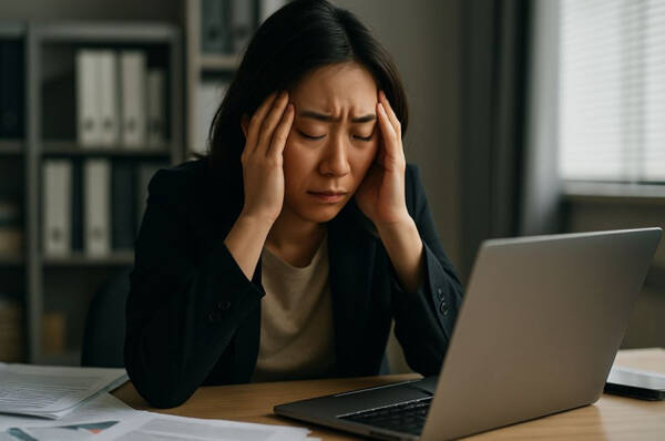 챗gpt가 표현한 ‘무기력·피로감·지침’을 겪는 직장인 모습