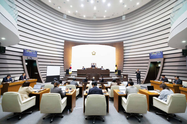 광주시의회가 제316회 임시회를 열고 있다. 광주시의회 제공