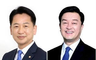 고영인 전 의원(왼쪽부터), 윤준호 전 의원이 더불어민주당 이재명 대선 후보의 선대위에 합류한다. 경기도 제공