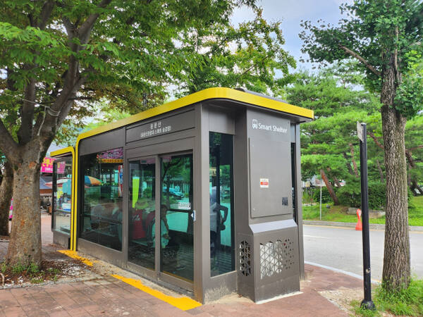경기도에서 설치한 그린통합쉼터. 경기도 제공