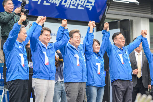 의정부 찾은 더불어민주당 이재명 대선 후보 [포토뉴스]