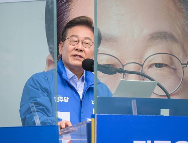 의정부 찾은 더불어민주당 이재명 대선 후보 [포토뉴스]