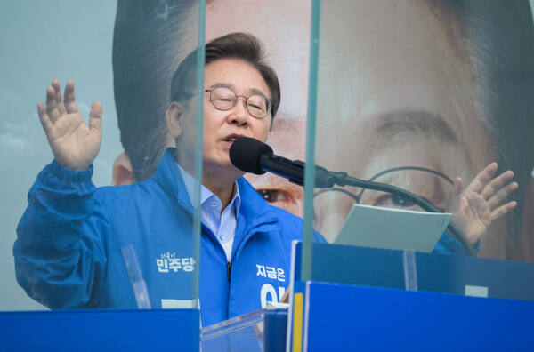 의정부 찾은 더불어민주당 이재명 대선 후보 [포토뉴스]
