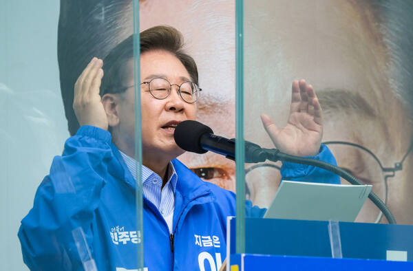 의정부 찾은 더불어민주당 이재명 대선 후보 [포토뉴스]