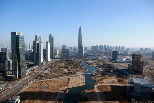 인천 연수구 송도국제도시의 국제업무단지 전경. 인천경제청 제공