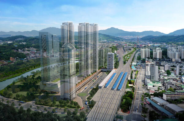덕정역 공간구조화사업 투시도. 양주시 제공