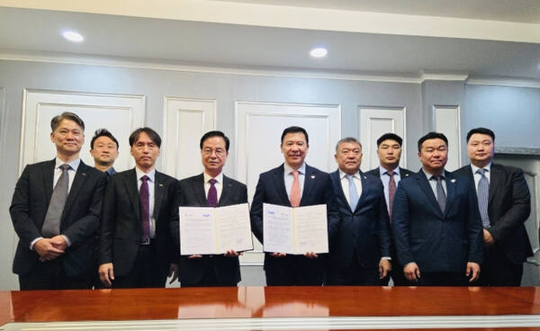 한국석유관리원과 몽골 국립민간항공센터와의 기술협력 MOU 체결식. 한국석유관리원 제공
