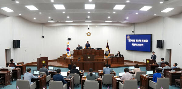 하남시의회 제340회 제1차 정례회 제2차 본회의 모습. 하남시의회 제공